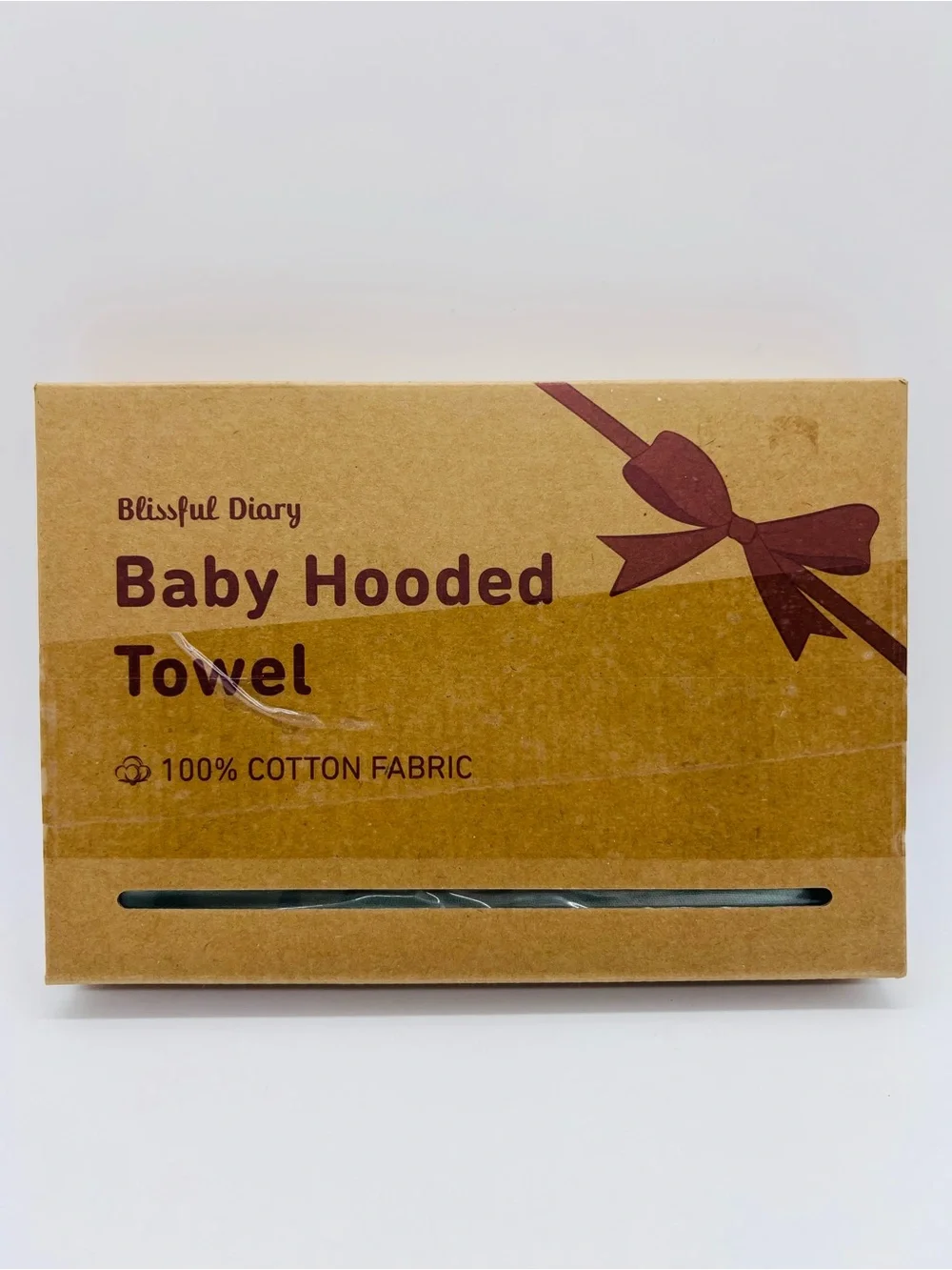 Blissful Diary Organic Cotton Muslin Baby Hooded Towel NIB